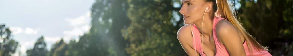 woman exercising outdoors